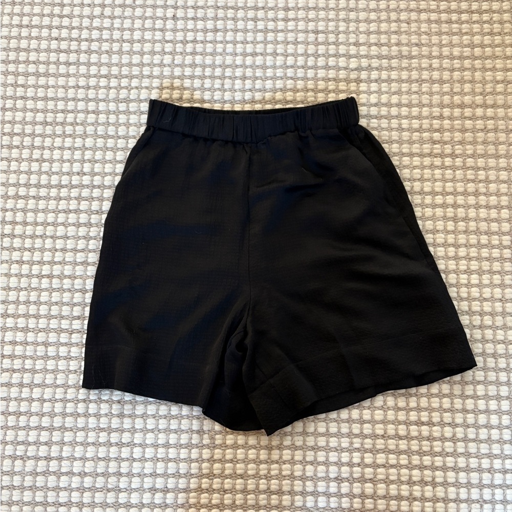 Women's Black Silky H&M Shorts